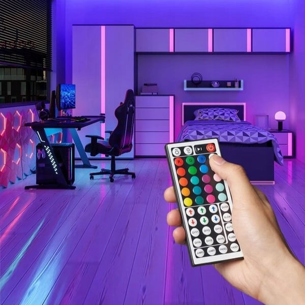 Vention Silikon Neon LED-remsa med IR-fjärrkontroll, USB 5V strömförsörjning, 2m
