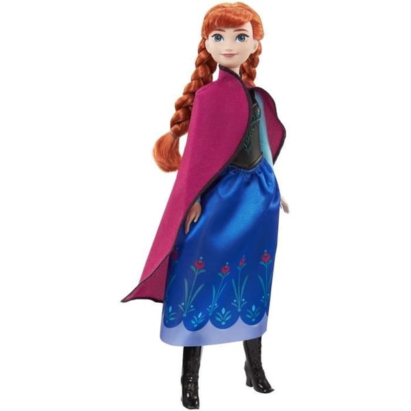 Frost-Anna-Mattel Disney-dukke med outfit og tilbehør HLW49
