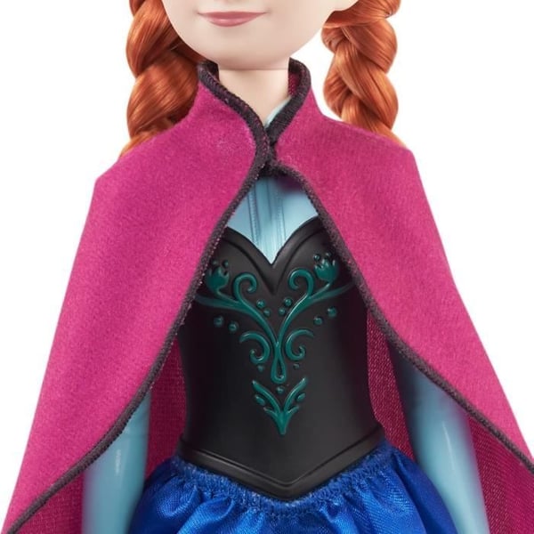 Frost-Anna-Mattel Disney-dukke med outfit og tilbehør HLW49