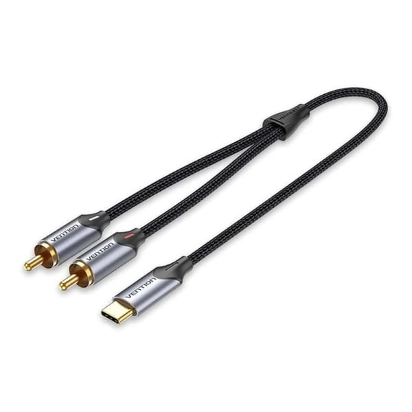Vention USB-C till 2RCA-hane ljudkabel 2 m Vention USB-C till 2RCA-hane ljudkabel 2 m
