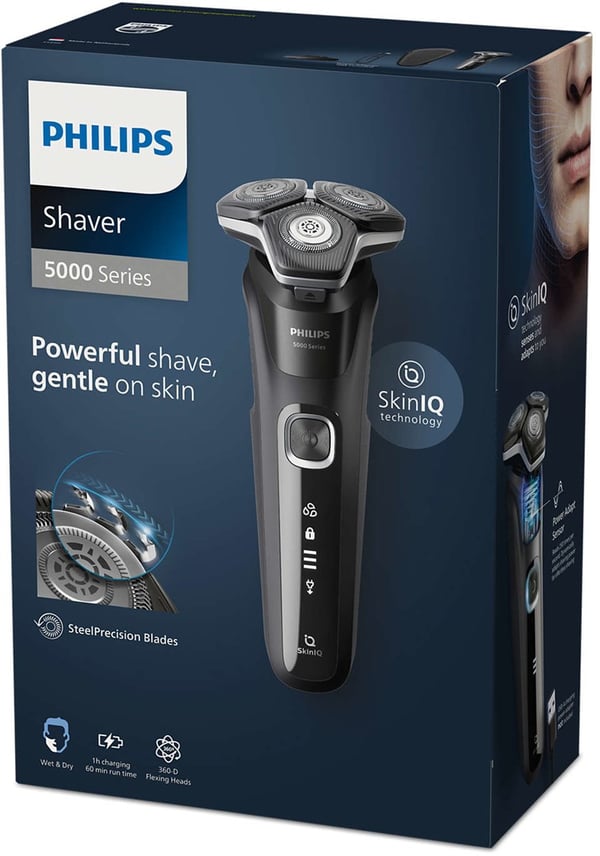 Philips SHAVER Series 5000 S5898/35 Våd- og tørbarbermaskine med 2 tilbehør