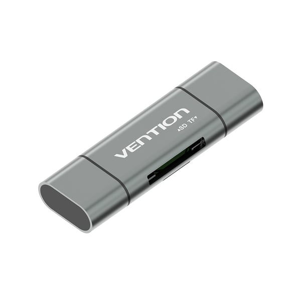 Vention USB3.0 Multifunktionskortläsare Grå Metalltyp