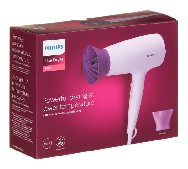 Philips 3000-sarjan BHD341/10 hiustenkuivaaja 2100 W Lila