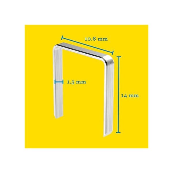 Platta trådklammer nr 140. 10 mm. ask med 5000 - RAPID - 40303090