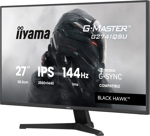 iiyama G-MASTER G2741QSU-B1 datorskärm 68,6 cm (27 tum) 2560 x 1440 pixlar Svart