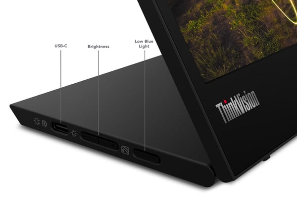 Lenovo ThinkVision M15 LED-skärm 39,6 cm (15,6 tum) 1920 x 1080 pixlar Full HD Svart