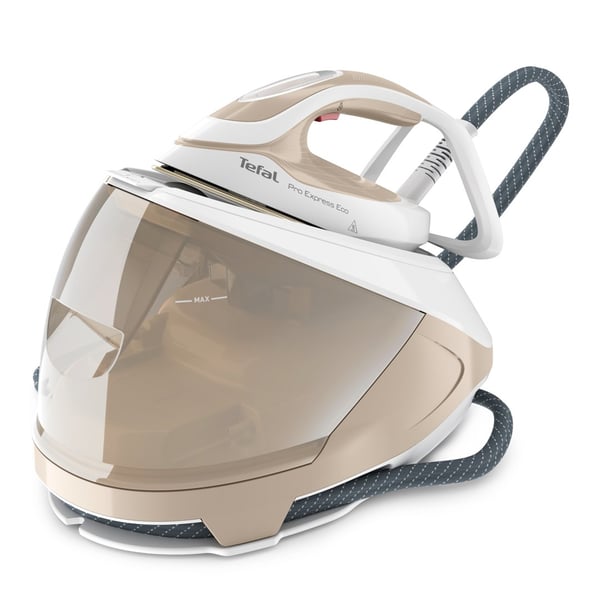 Tefal Pro Express Eco GV9E22E0 höyrysilitysrauta 2200 W 1,8 L Durilium AirGlide Autoclean -pohja Beige. Valkoinen