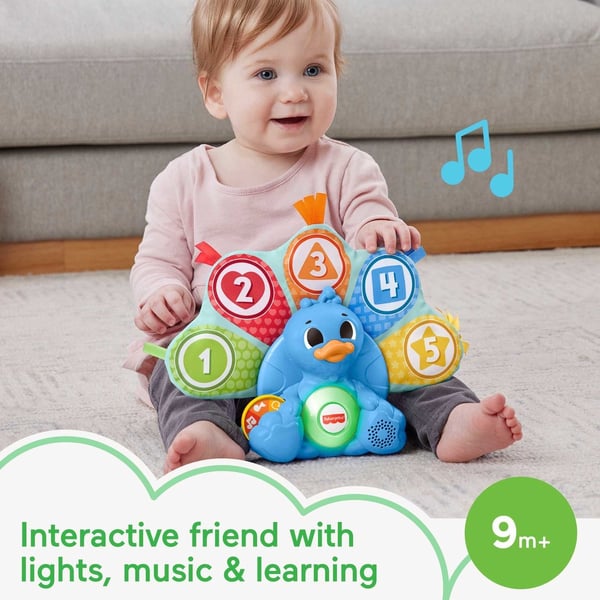 Fisher-Price Linkimals Tæl og Farve Påfugl - Pædagogisk Legetøj