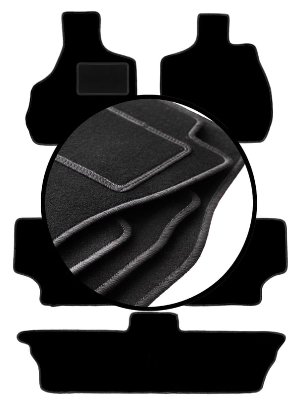Velour-lattiamatot Chrysler Voyager IV 7-paikkaiseen (2000-2008)