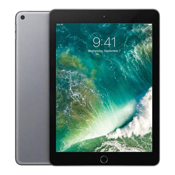 Apple iPad 9,7 5:e gen (2017) Space grey 32 GB WIFI Klass A Nytt batteri (Refurbished)