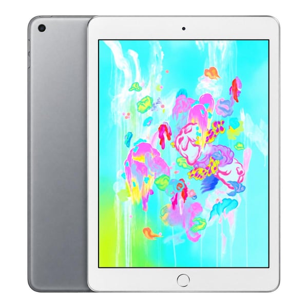 Apple iPad 9,7 6:e gen (2018) Silver WIFI 32GB Klass A (Refurbished)