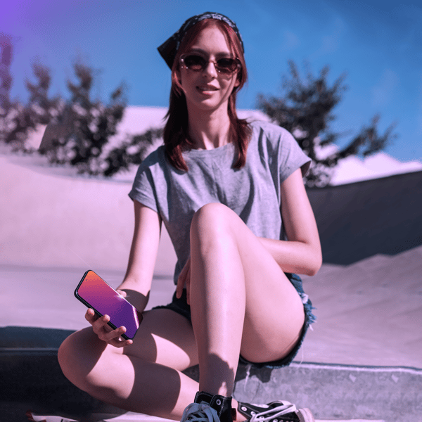 Apple iPhone 16 Plus - 3mk Rainbow Privacy näytönsuoja