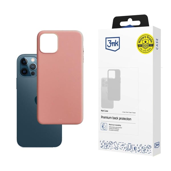 Apple iPhone 12/12 Pro - 3mk Matt Cover i litchi