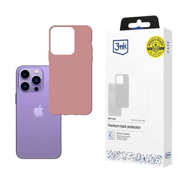 Apple iPhone 14 Pro Max - 3mk Matt Cover i litchi