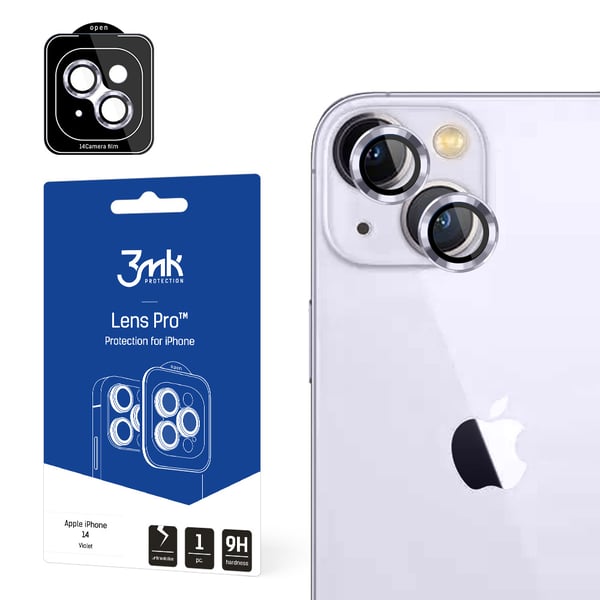 Apple iPhone 14 – 3mk Lens Protection Pro violetti