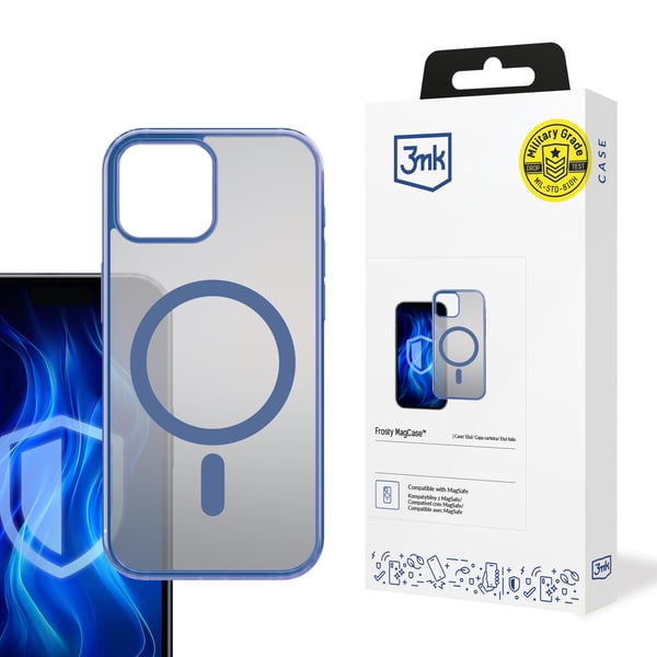 Apple iPhone 14 Plus 3mk Frosty MagCase blå