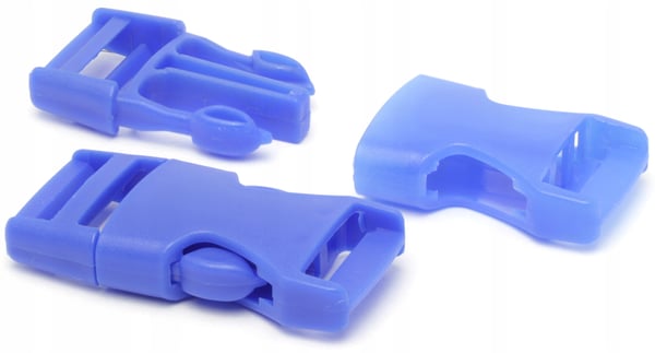 Plastspænder 10 stk. 20 mm kornblomstblå