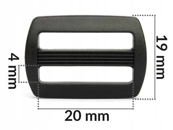 Nahkakorun säätimet 20 mm 10 kpl punainen