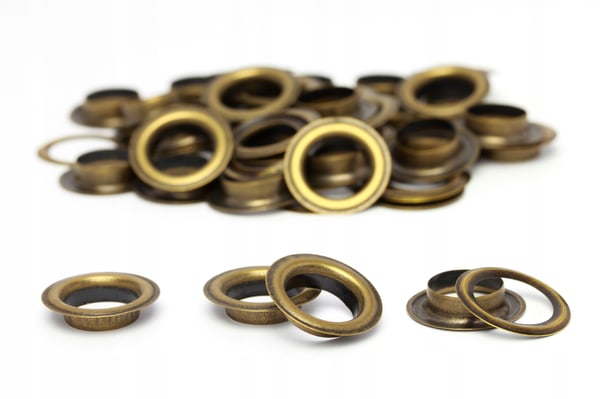 Öljetter i rostfritt stål 12 mm 50-pack Antika