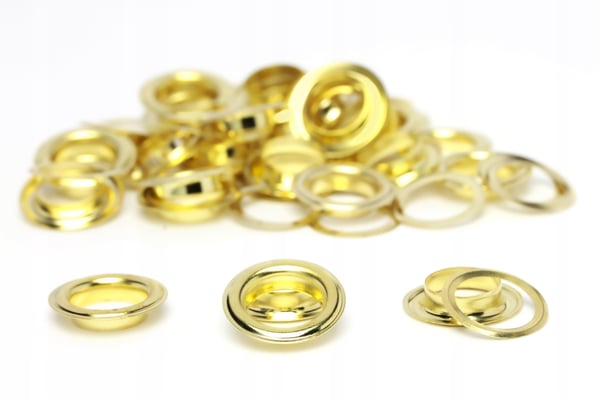 Ruostumattomasta teräksestä valmistetut silmukat 12 mm, 50 kpl, kulta