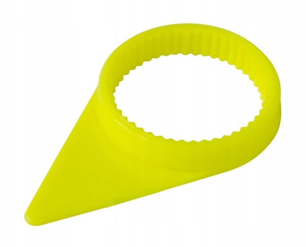 33 mm gul fosformarkeringsindikeator for løse møtrikker, sæt med 20 stk