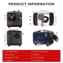 Sunster 8KW Dieselvärmare 230V, 12V/24V, med Bluetooth-anslutning, LCD och fjärrkontroll, Effektiv Värme, Låg Ljudnivå, WEBASTO