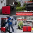 Sunster 8KW Dieselvärmare Luftvärmare 12/24V & 230V med Start/Stop, Ventilationsfunktion, Bluetooth & fjärrkontroll – Webasto