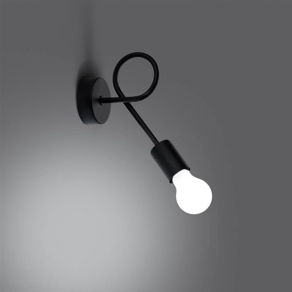 Sollux Lighting Loft væglampe sort LEVAR 1xE27 15W SL.1454