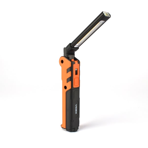 Videx multifunktionell verkstadsficklampa 5W COB 10W batteri 39h 400lm IPX2