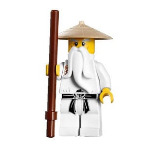 LEGO Ninjago - Sensei Wu Hvid med stok NJO1-10A Rest 13