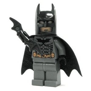 Lego Figurer Batman Mörkgrå med mantel och Bat-a-rang Rest 99