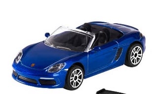 PGP Majorette Biler 7cm Metal Porsche 718 Boxster Mørkeblå