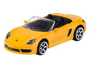 PGP Majorette Cars bilar 7cm Metall Porsche 718 Boxster GUL PGP Majorette Cars bilar 7cm Metall Porsche 718 Boxster GUL