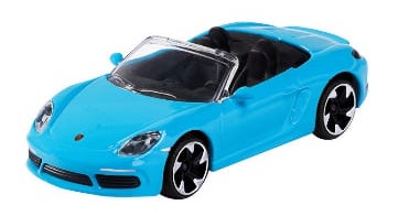 PGP Majorette Cars biler 7cm Metal Porsche 718 Boxster Turkis B
