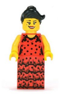 Lego Figurer Serie Figur - Flamenco Danser LF51-69