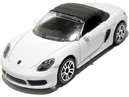 PGP Majorette Biler 7cm Metal Porsche 718 Boxster HVID