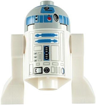 Lego Hahmot Disney Star Wars Droidi R2D2 - R2-D2 Harmaa yläosa LF50-9