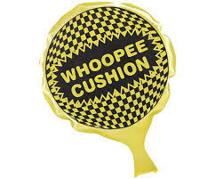 Leksaker Pruttkudde Brakare Whoopee Cushion Självuppblåsbar Gul