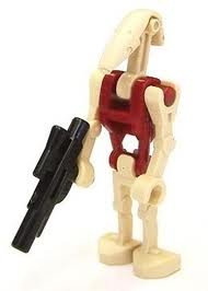 Lego Figurer Star Wars 1st Security Battle Droid Vinrød STW1-6 r