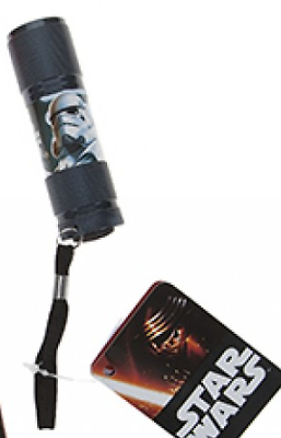 ZTR Disney Star Wars Trooper Alu Lommelygte LED 9cm Sort