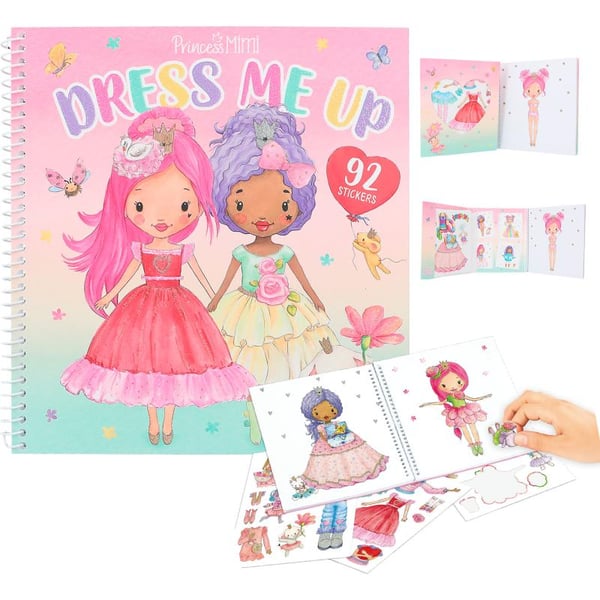 Leksaker Målarbok Pysselbok Princess MIMI Dress me up 92 sticker
