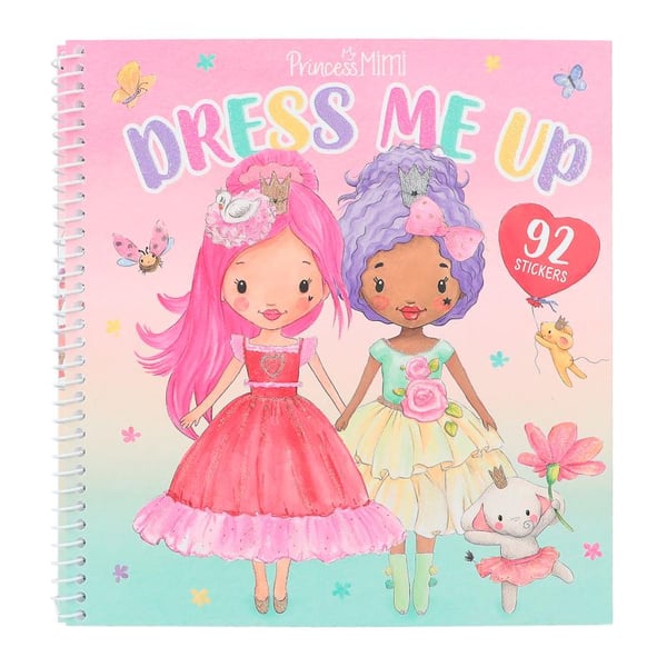 Lelut Värityskirja Askartelukirja Prinsessa MIMI Dress me up 92 tarraa