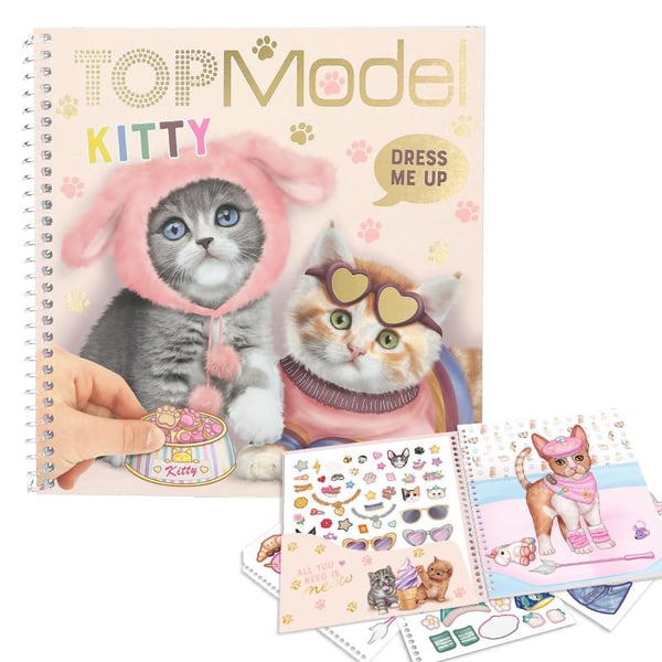 Leksaker Top Model Topmodel Pysselbok Dress me up KITTY Cats Kat