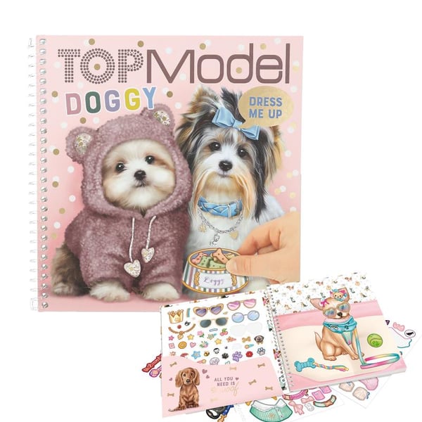 Legetøj Top Model Topmodel Hobbybog Dress me up DOGGY Hunde m