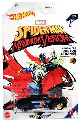 Hot Wheels Biler metal 7cm Marvel Spider-man Dr Strange Sv