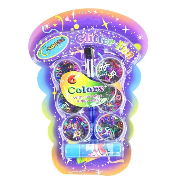 Leksaker Pyssel Robetoy 22644 GLITTER Alfabet Bokstäver med lim