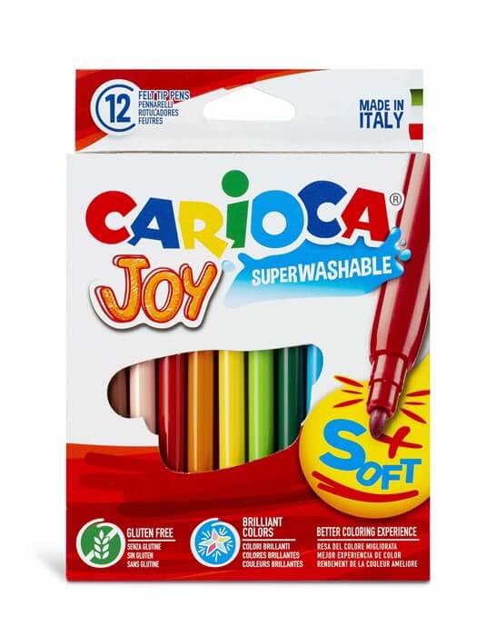 Pyssel Pennor 40614 Carioca 12-Pack Tuschpennor Soft tip