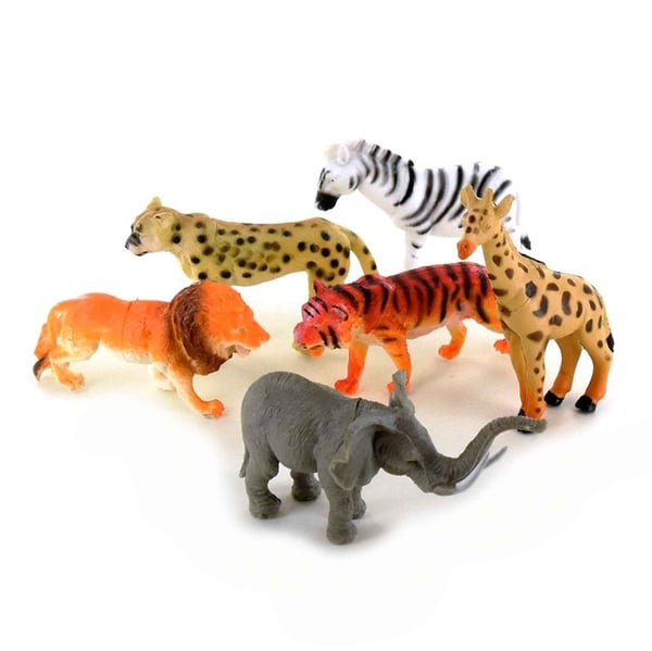 Robetoy Leksaker 41482 Wild Safari Animals Set 6 kpl 10cm