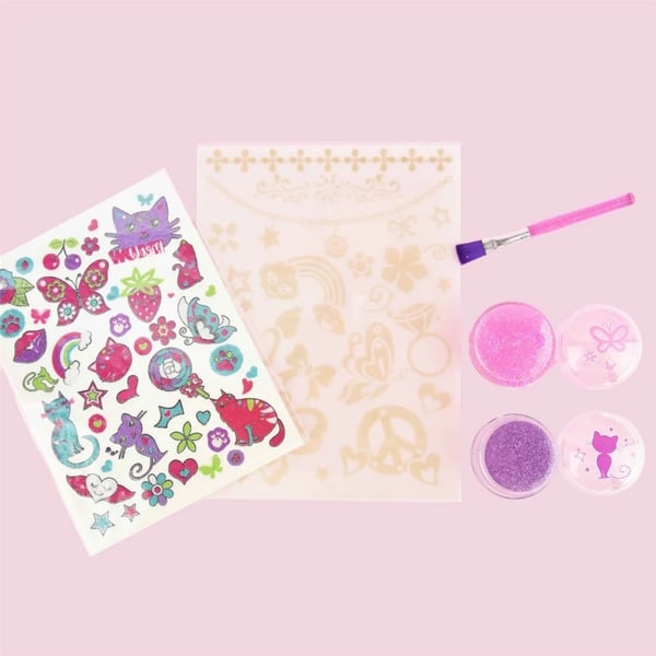 Legetøj 32326 Glitter Tattoo Sæt Tatoveringer Børste Krop