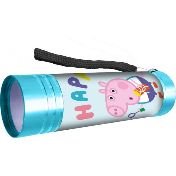 Peppa Pig Greta Gris Alu Torch Taskulamppu LED 9cm SININEN